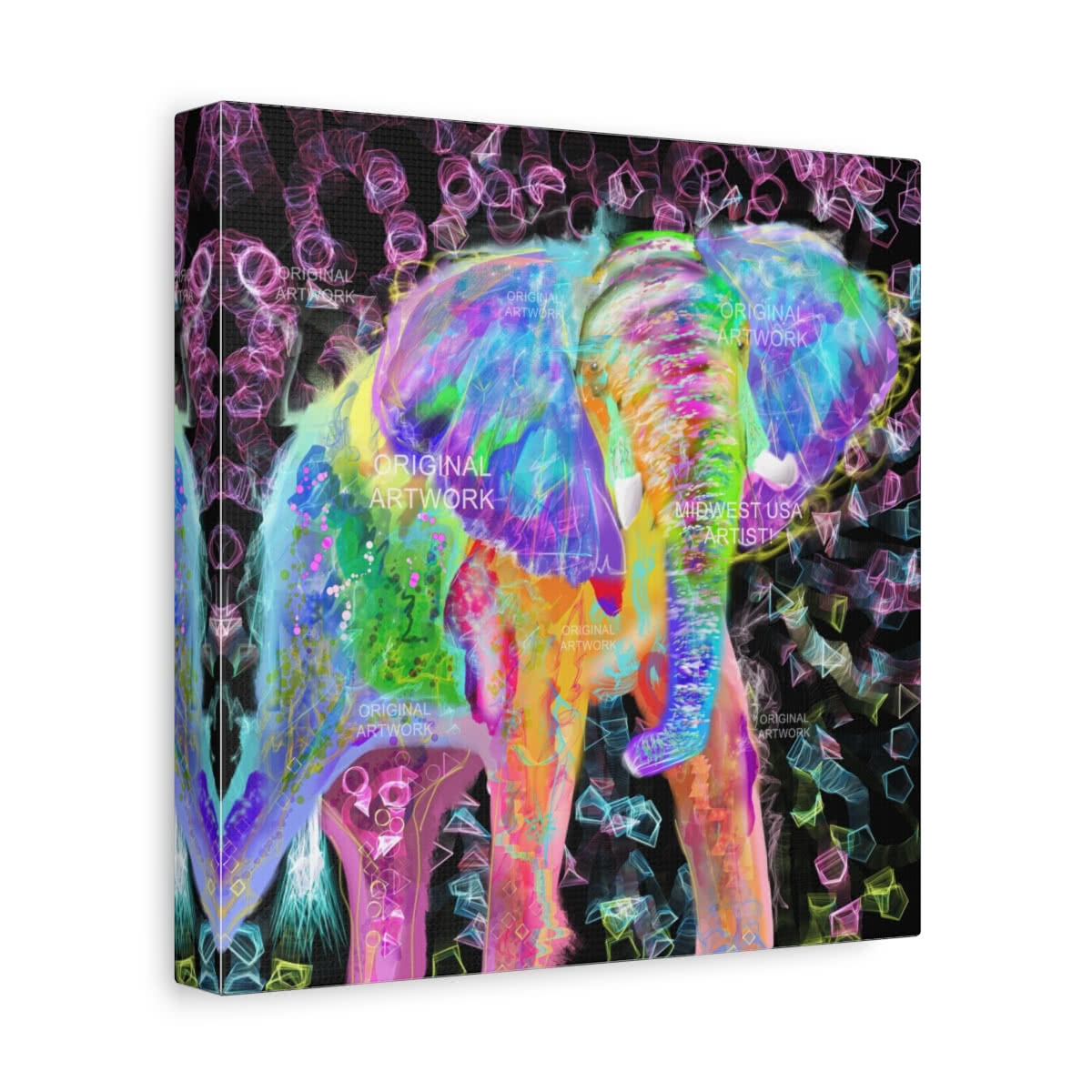 Elephant Fantasia Fantasy Canvas Wall Art