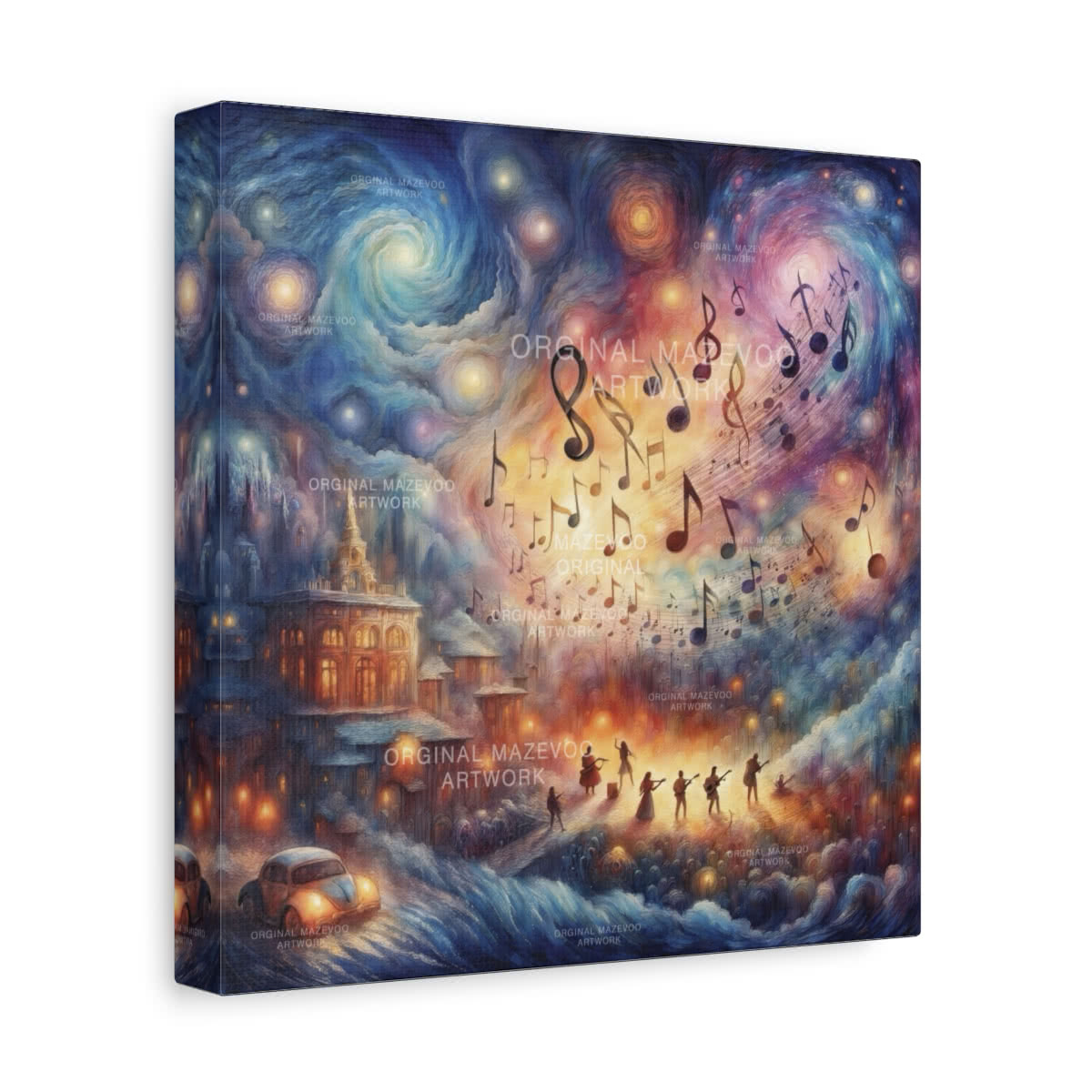 Music: Concert Night Melodies Storybook Canvas Wall Art