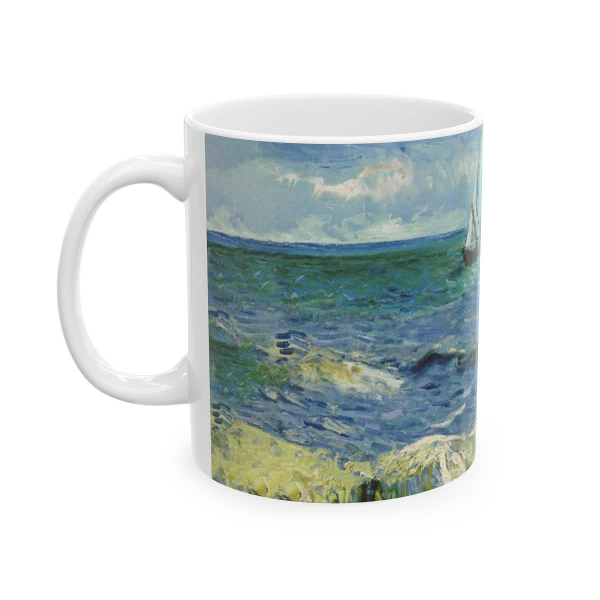 Seascape near Les Saintes-Maries-de-la-Mer Mug – Vincent van Gogh