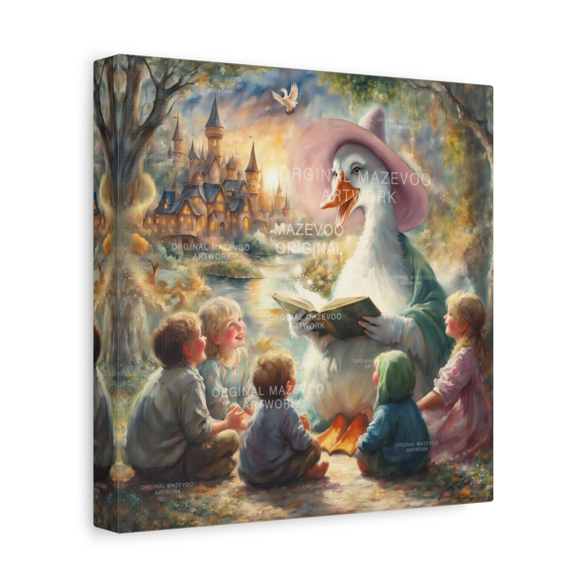 Mother Goose: Magical Story Time Storybook Canvas Wall Art
