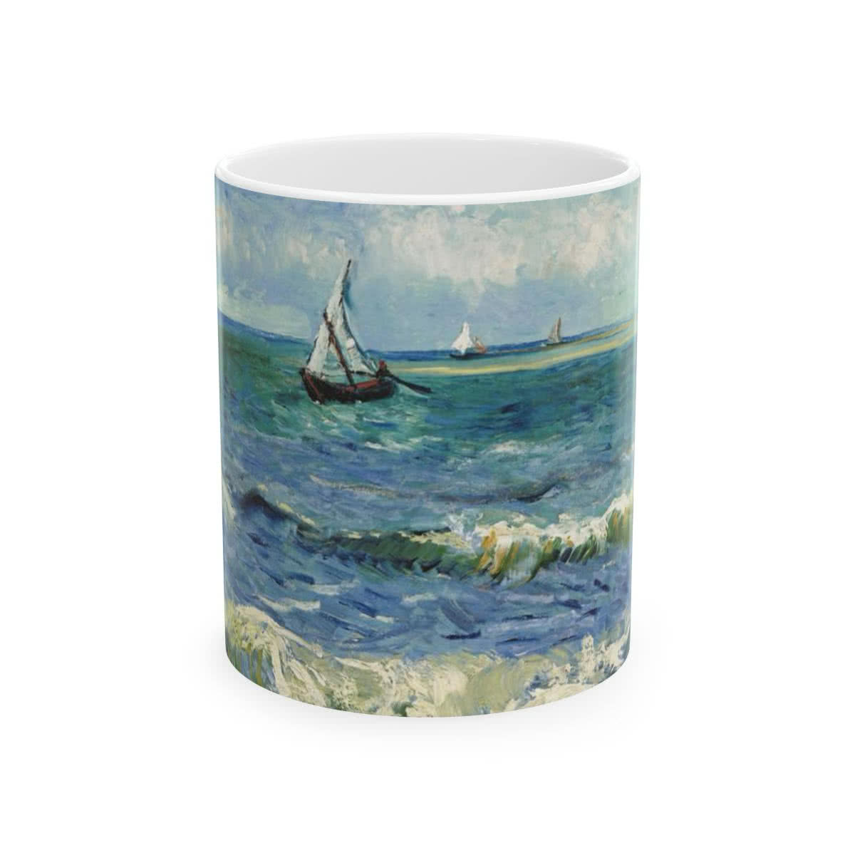 Seascape near Les Saintes-Maries-de-la-Mer Mug – Vincent van Gogh