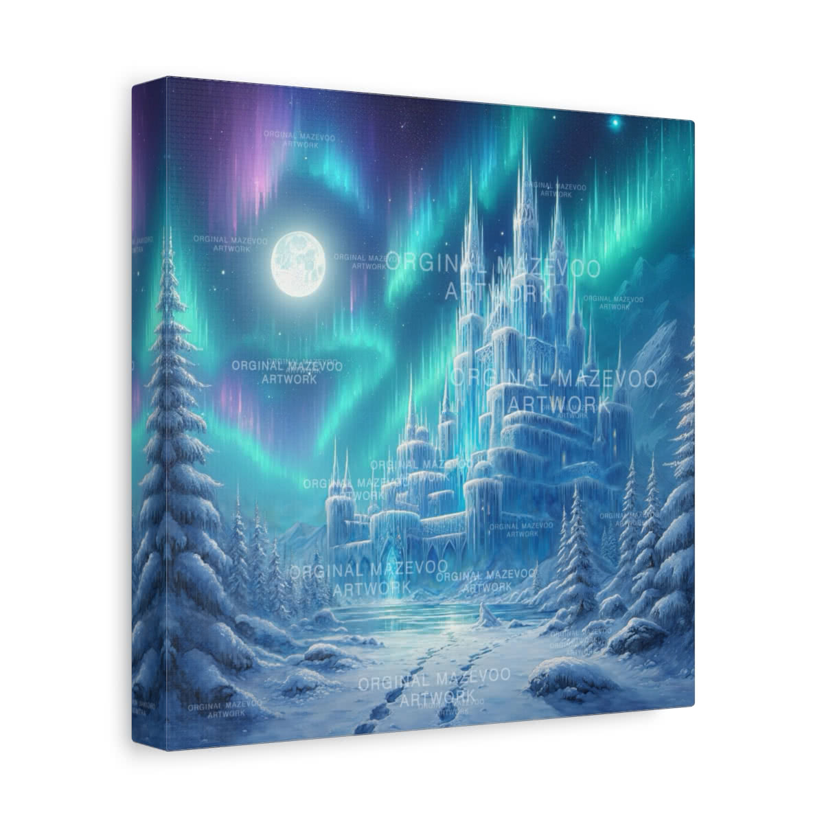 Enchanted Frozen Bastion Storybook Canvas Wall Art