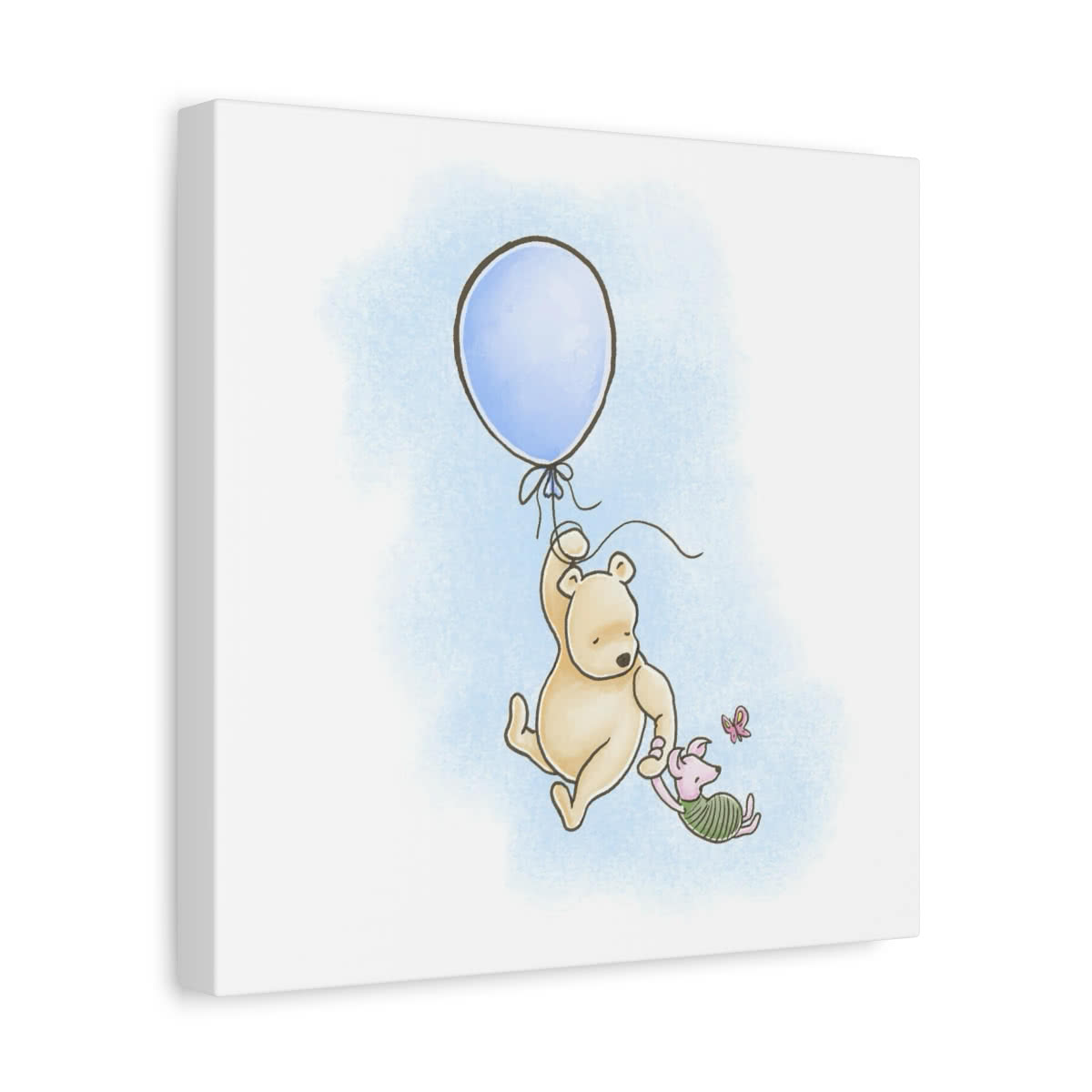 Winnie the Pooh: Blue Balloon and Piglet Canvas Wall Art