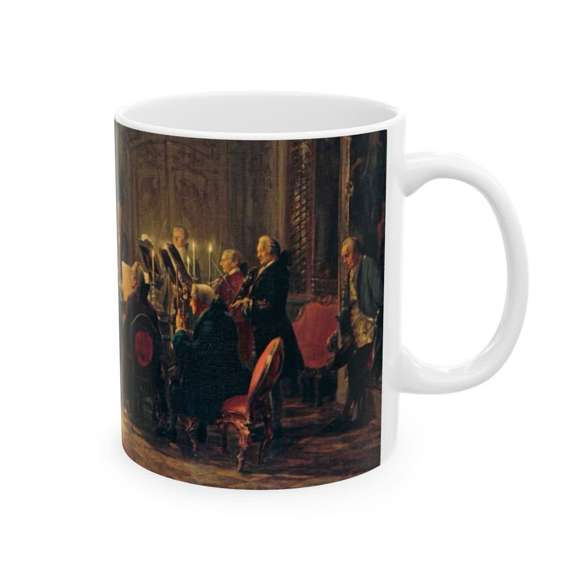 Flute Concert with Frederick the Great in Sanssouci Mug – Adolph Menzel