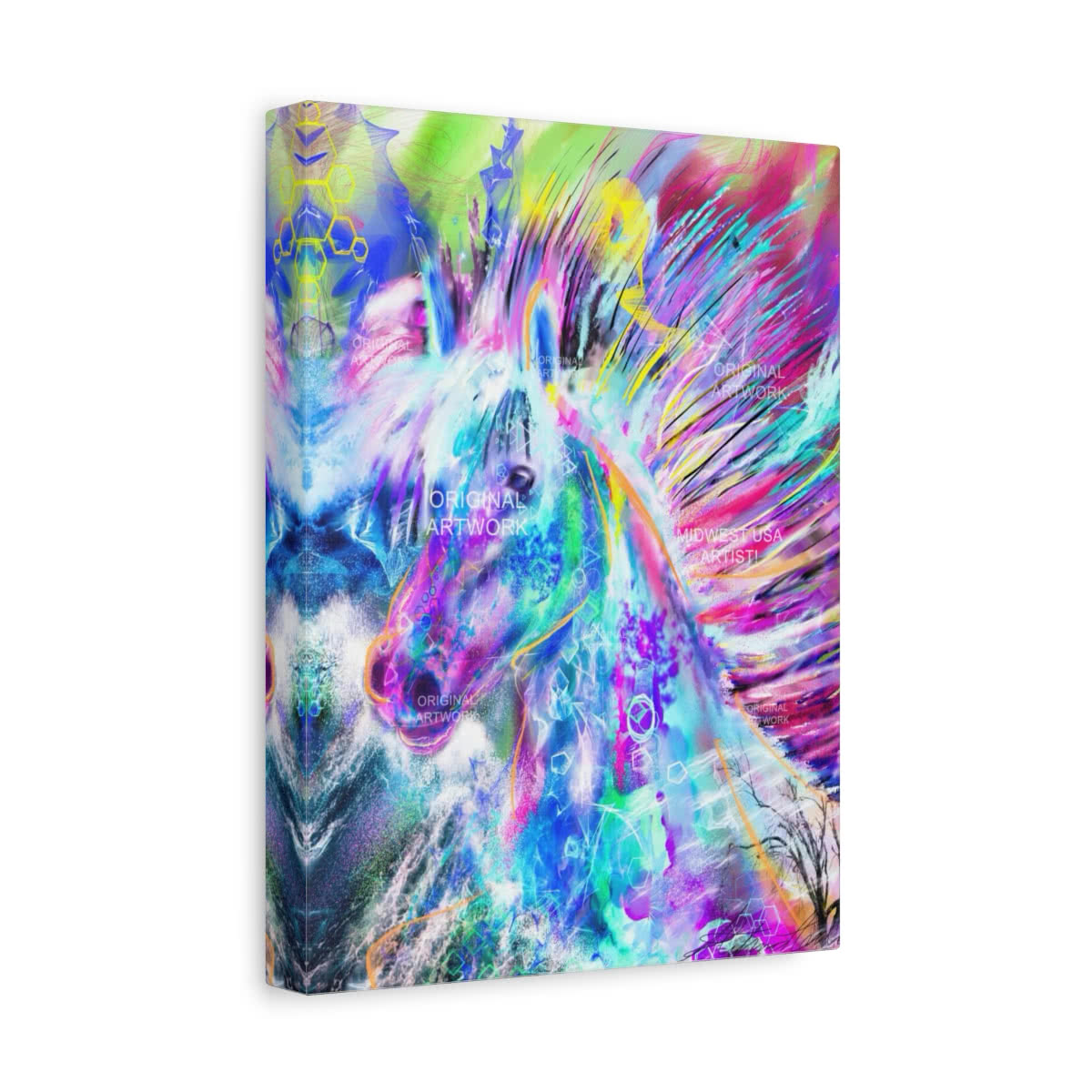 Dazzling Horse Fantasy Canvas Wall Art