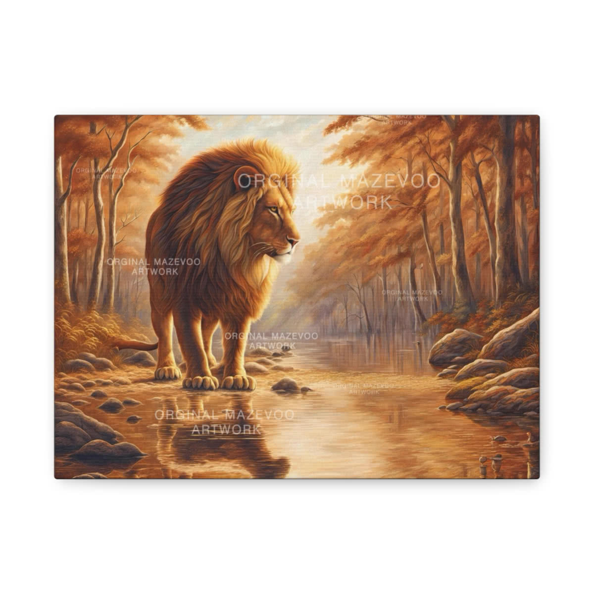 The Lion and the Lamb Canvas Wall Art