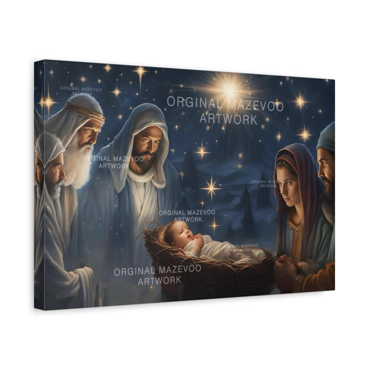 Birth of Jesus Canvas Wall Art