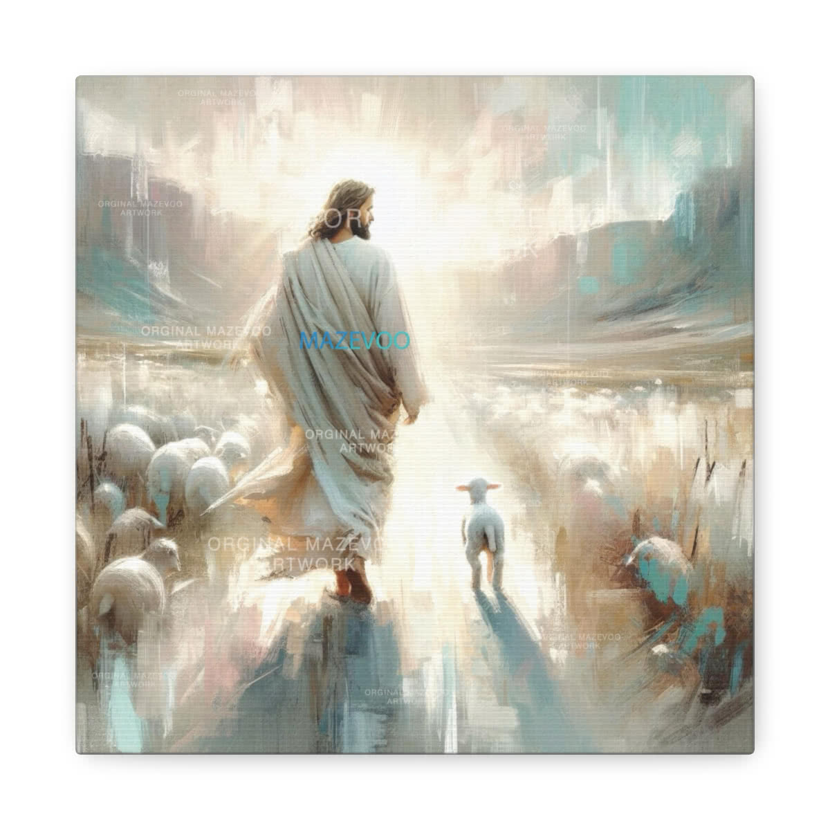 Serene Shepherd Canvas Wall Art