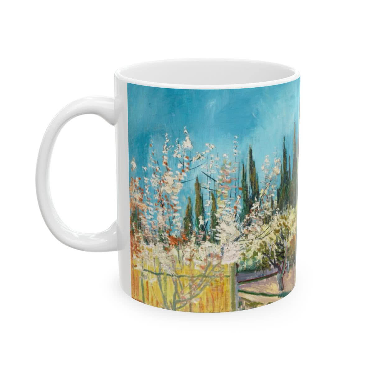 Orchard Bordered by Cypresses Mug – Vincent van Gogh