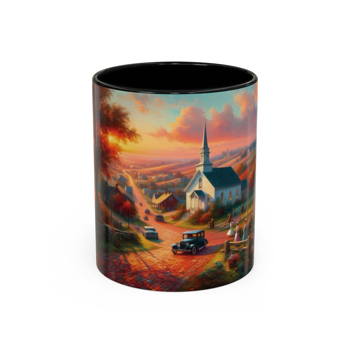 Scenic Church and Village Mug