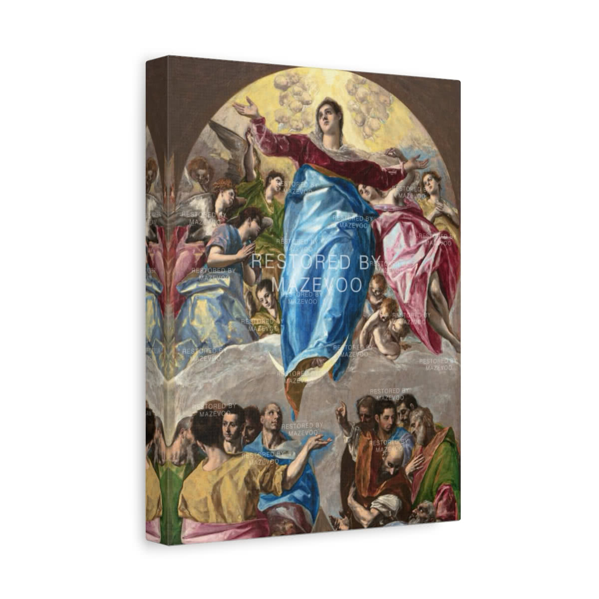 The Assumption of the Virgin (1577) Canvas Wall Art