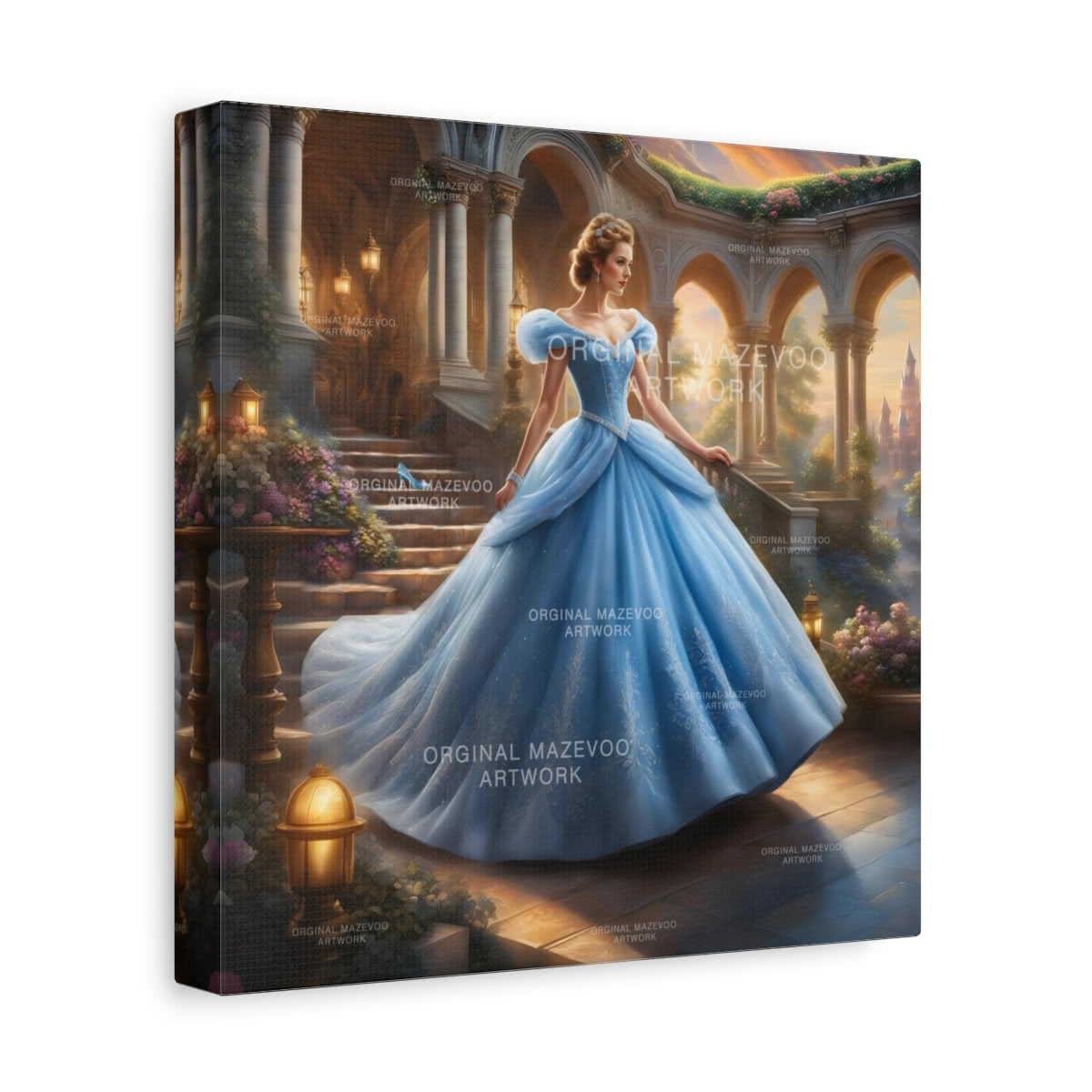 Cinderella: Enchanted Evening Elegance Storybook Canvas Wall Art