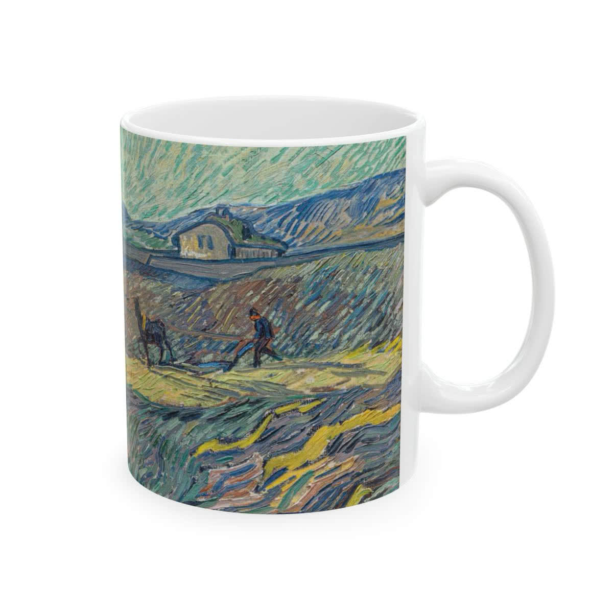 Landscape with Ploughman Mug – Vincent van Gogh