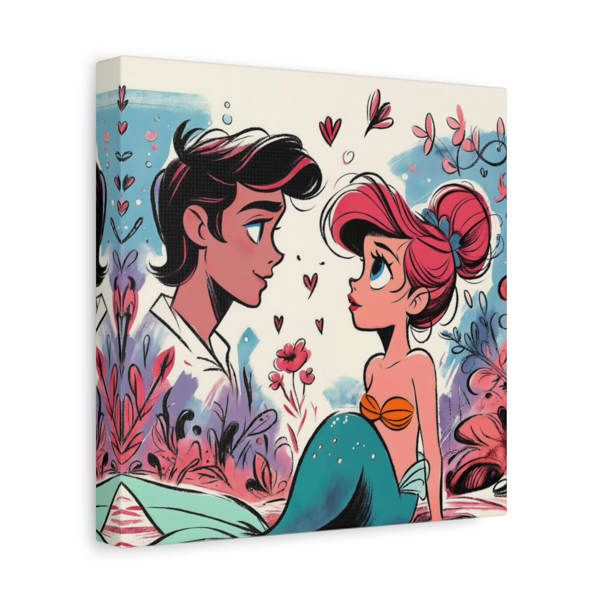 Little Mermaid: Daydream Storybook Canvas Wall Art