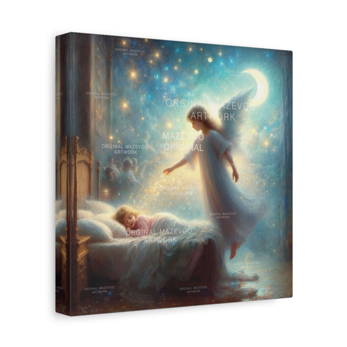 Angel's Prayer Canvas Wall Art