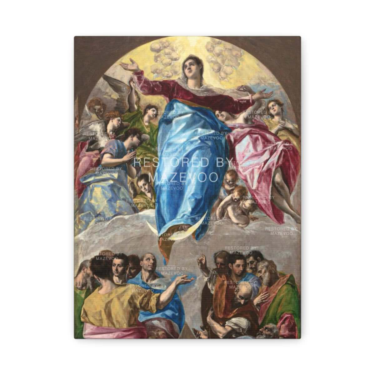 The Assumption of the Virgin (1577) Canvas Wall Art