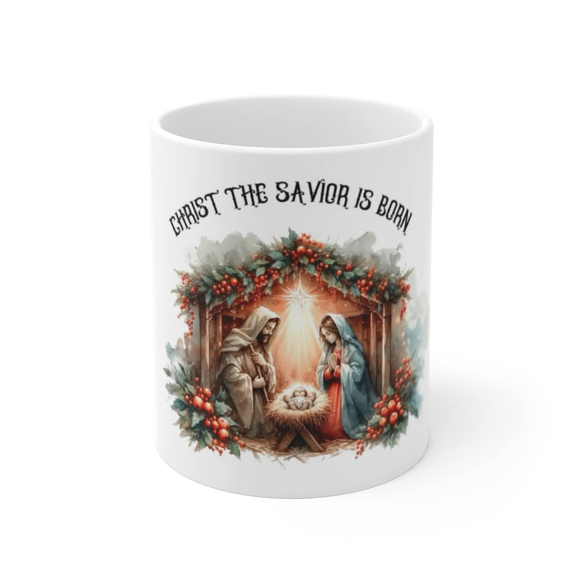 Christ the Savior Is Born Nativity Mug