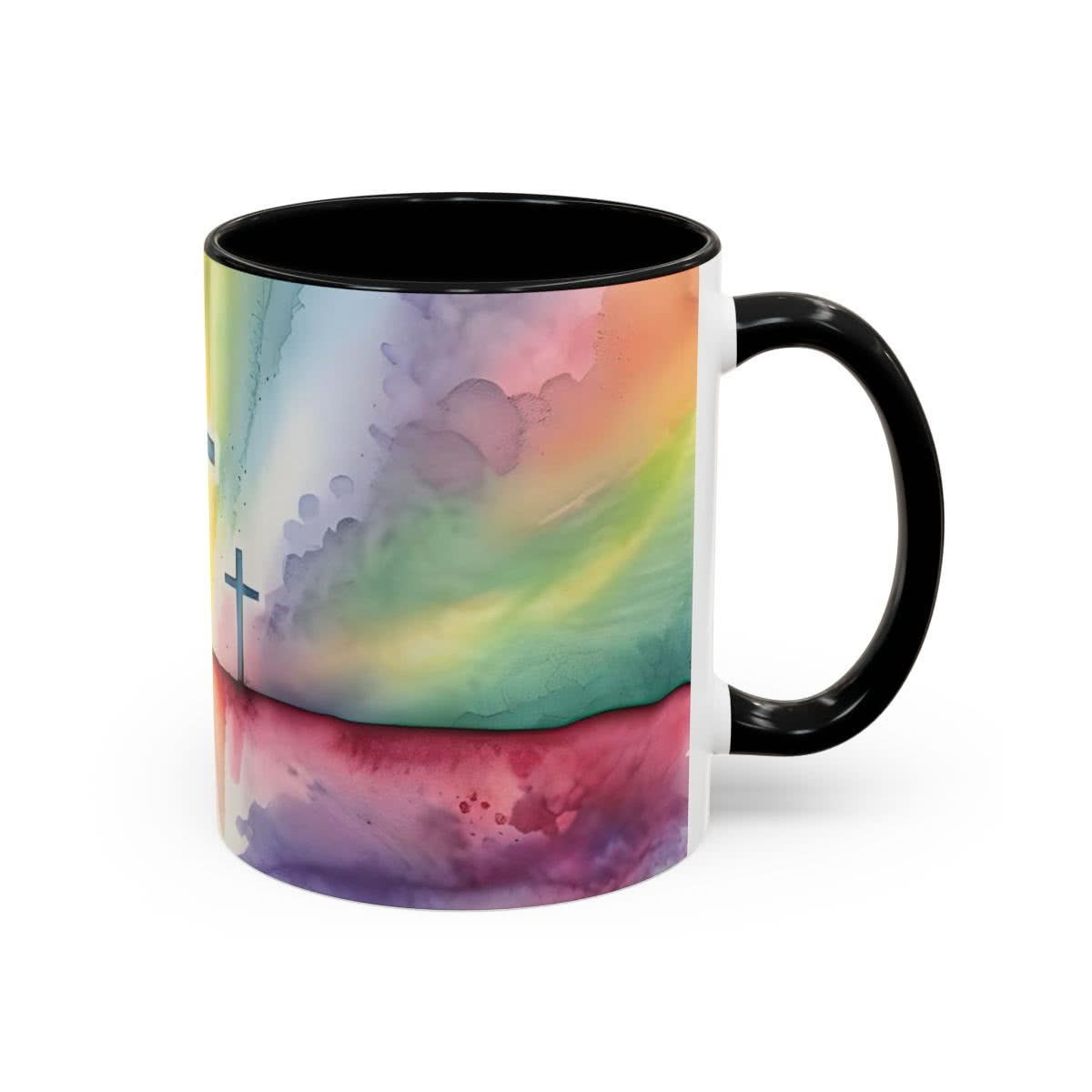 Christian Watercolor Crosses Mug