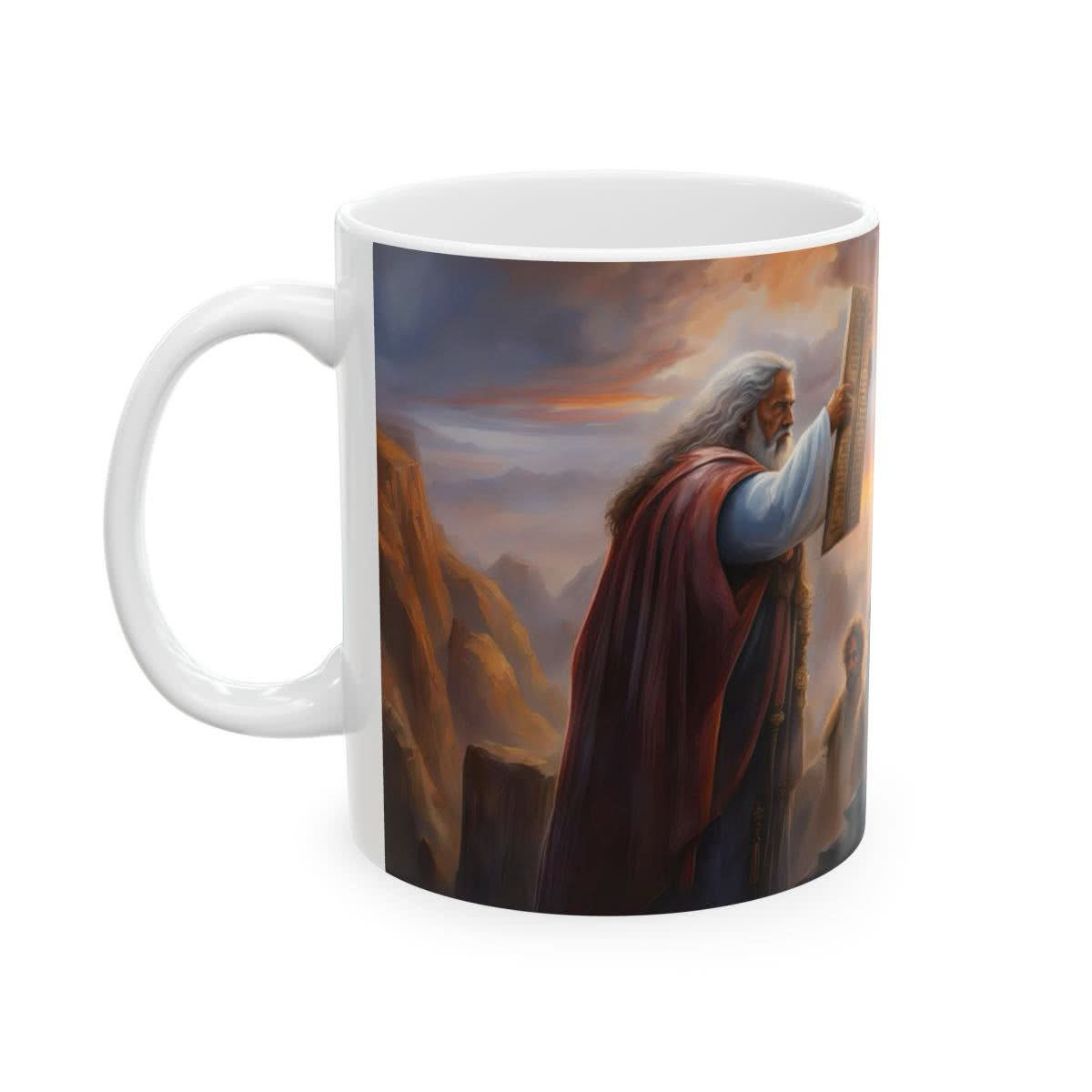 Moses and the Ten Commandments Mug