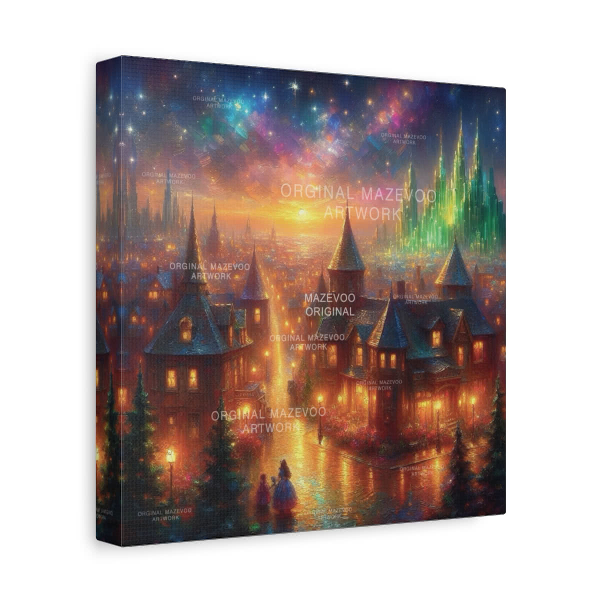 Wizard of Oz: Emerald Twilight Storybook Canvas Wall Art