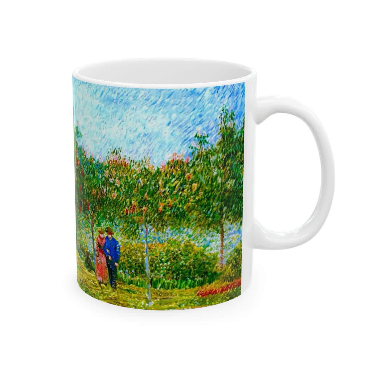 Garden with Courting Couples: Square Saint-Pierre Mug – Vincent van Gogh