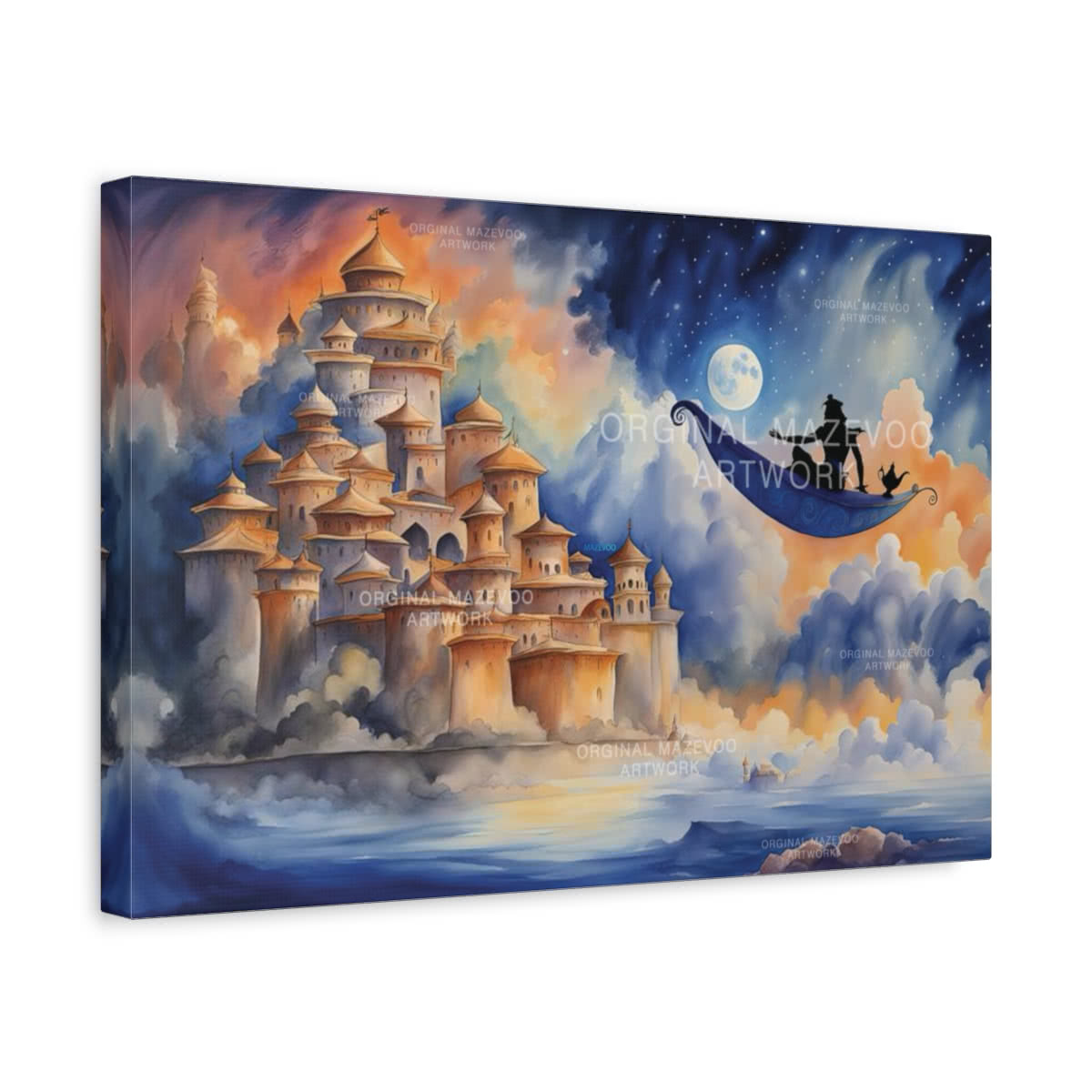 Aladdin: Moonlight Magic Storybook Canvas Wall Art