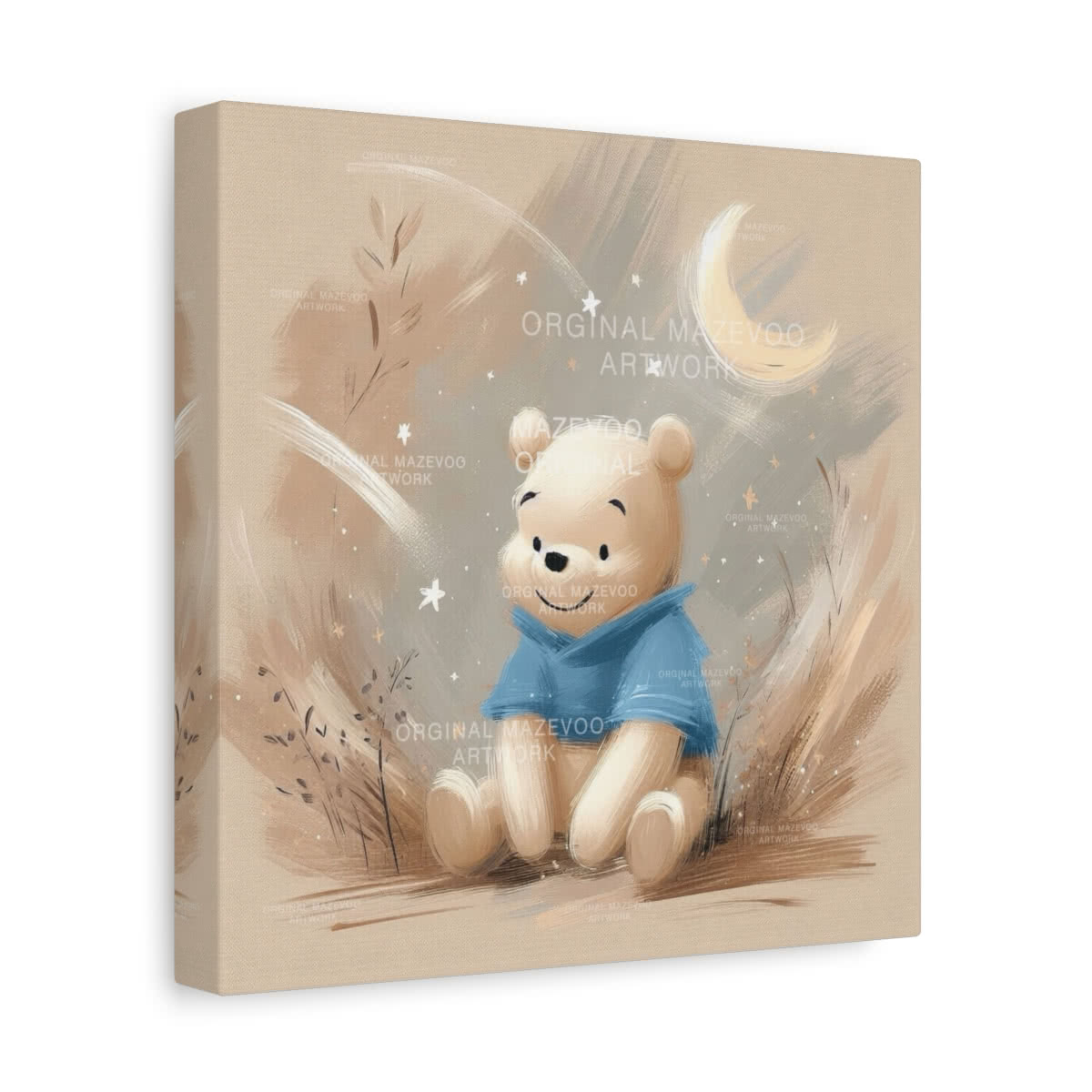 Winnie the Pooh: Twilight Moon Canvas Wall Art