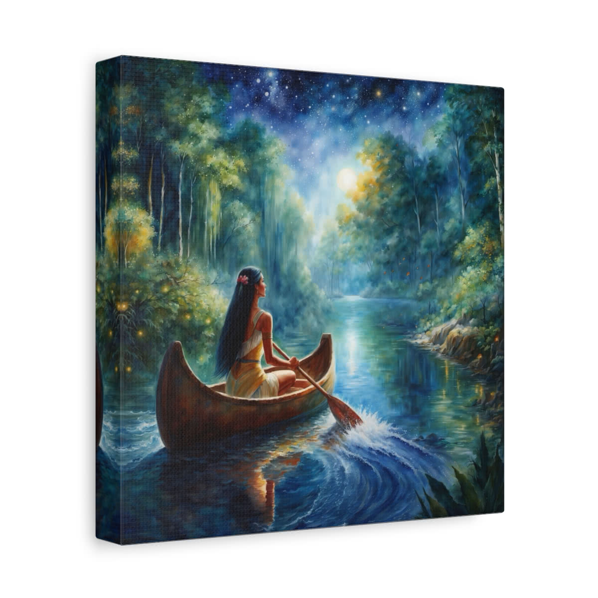 Pocahontas: Twilight Voyage Storybook Canvas Wall Art