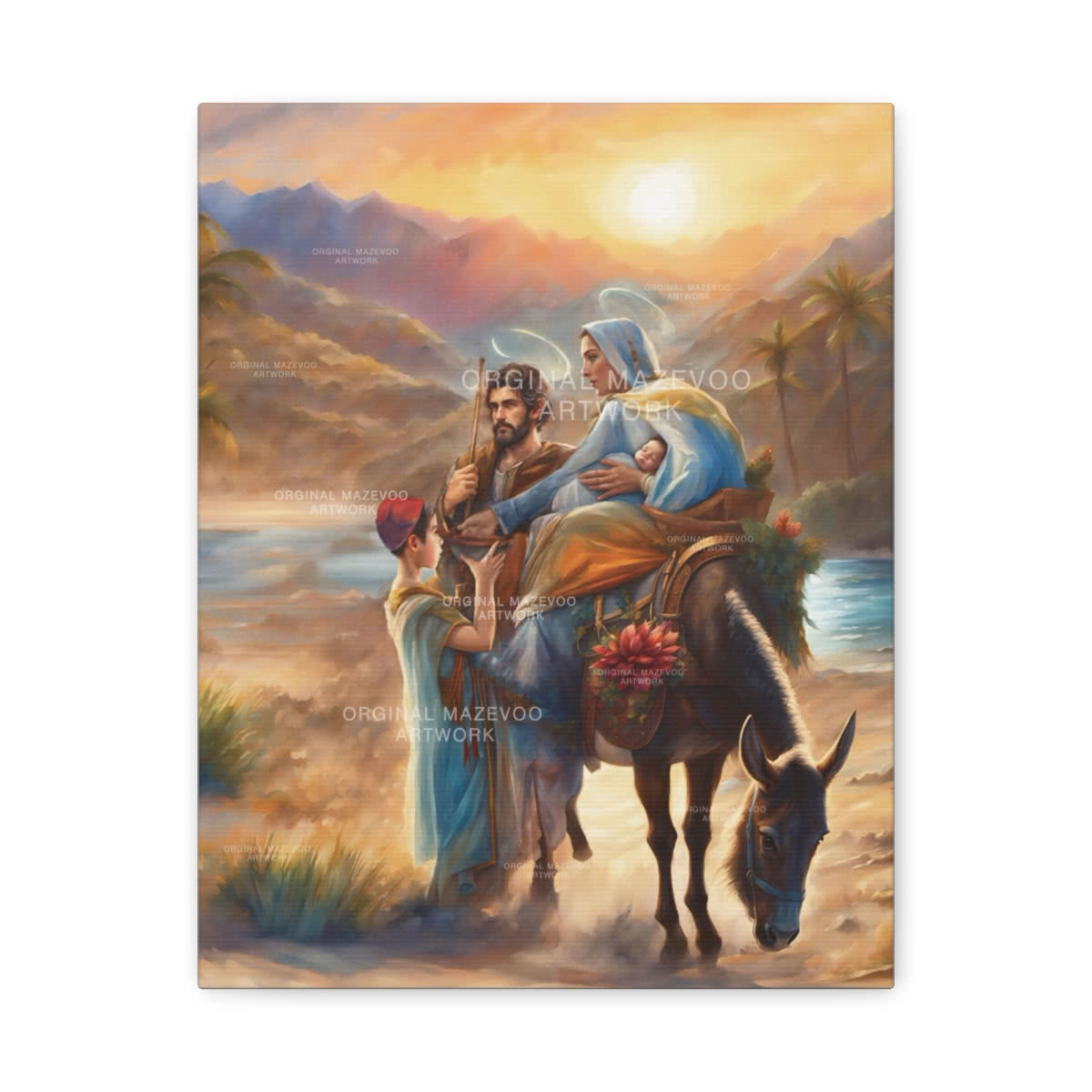 Flight to Egypt — Design I Canvas Wall Art