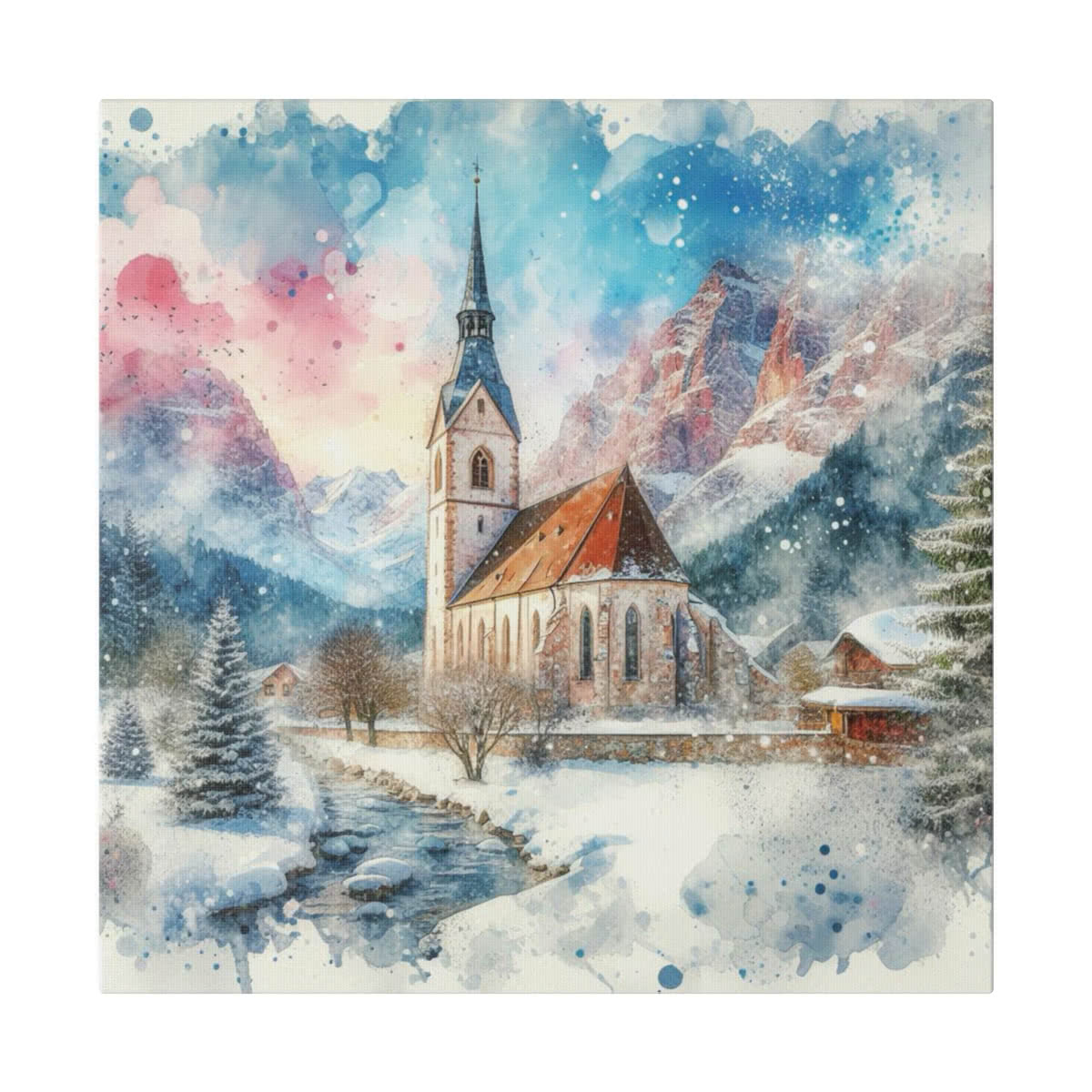 Church Canvas Wall Art