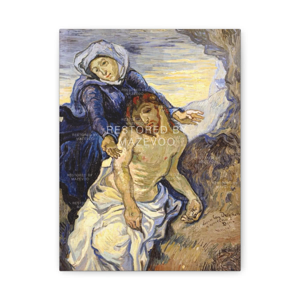 Pietà — Canvas Design II Canvas Wall Art