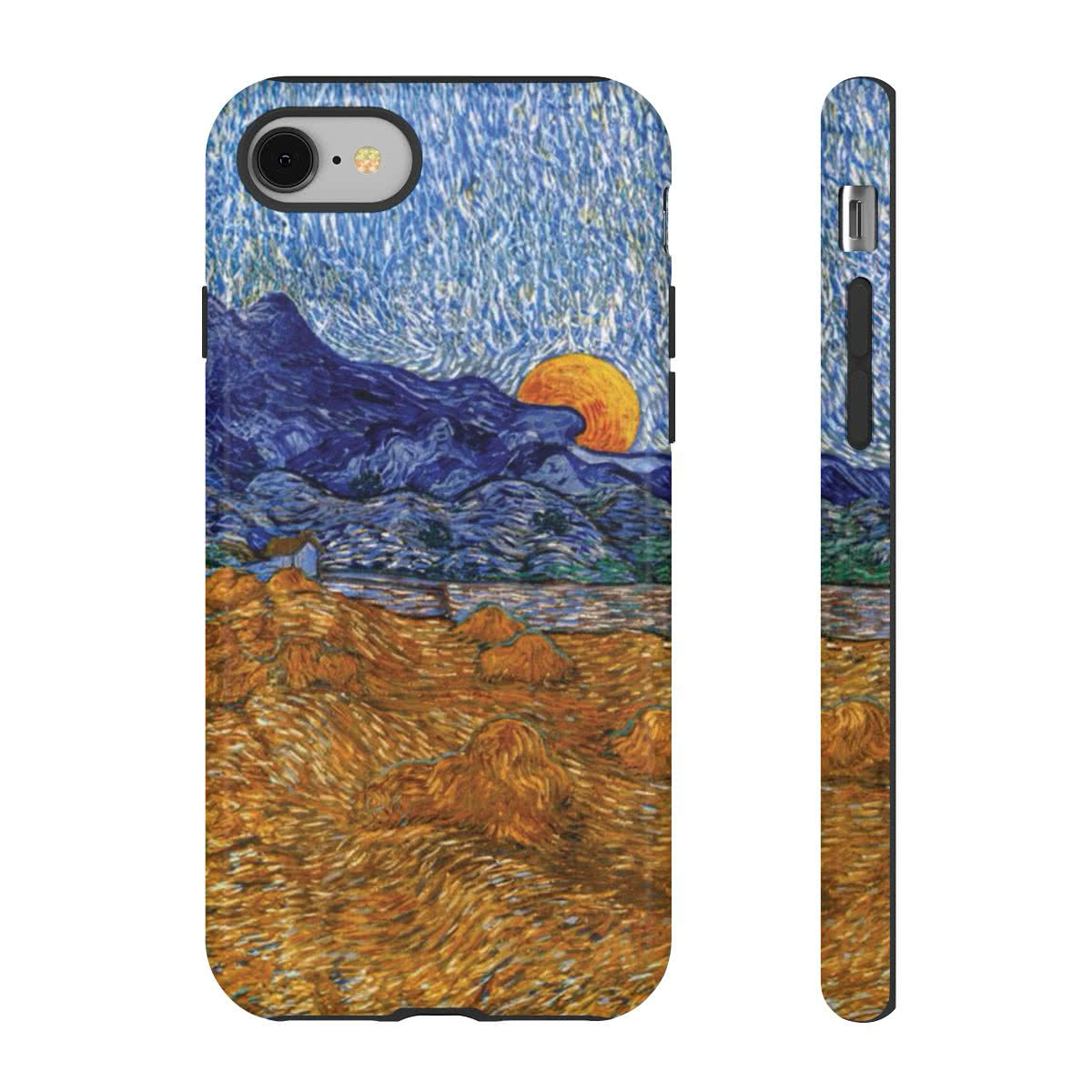 Landscape with Wheat Sheaves and Rising Moon Phone Case – Vincent van Gogh