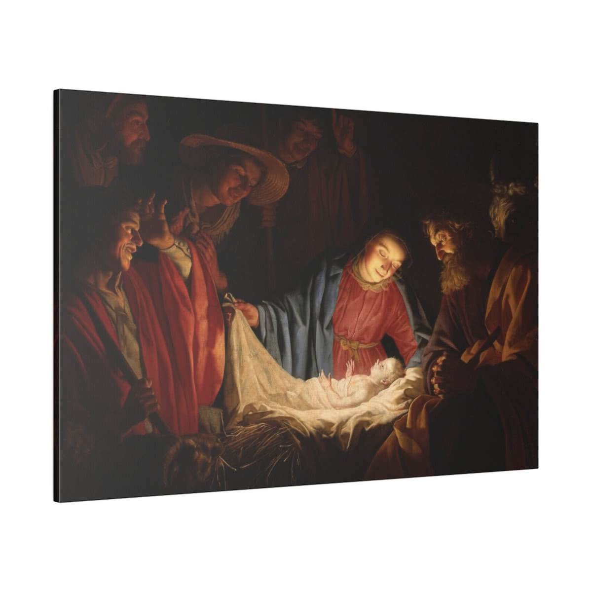 Adoration of the Shepherds Canvas Wall Art