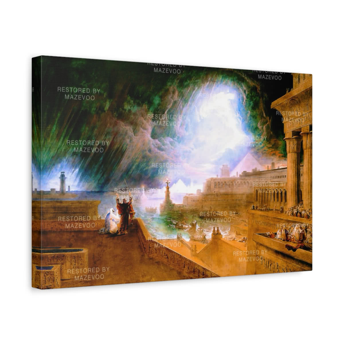 The Seventh Plague of Egypt Canvas Wall Art