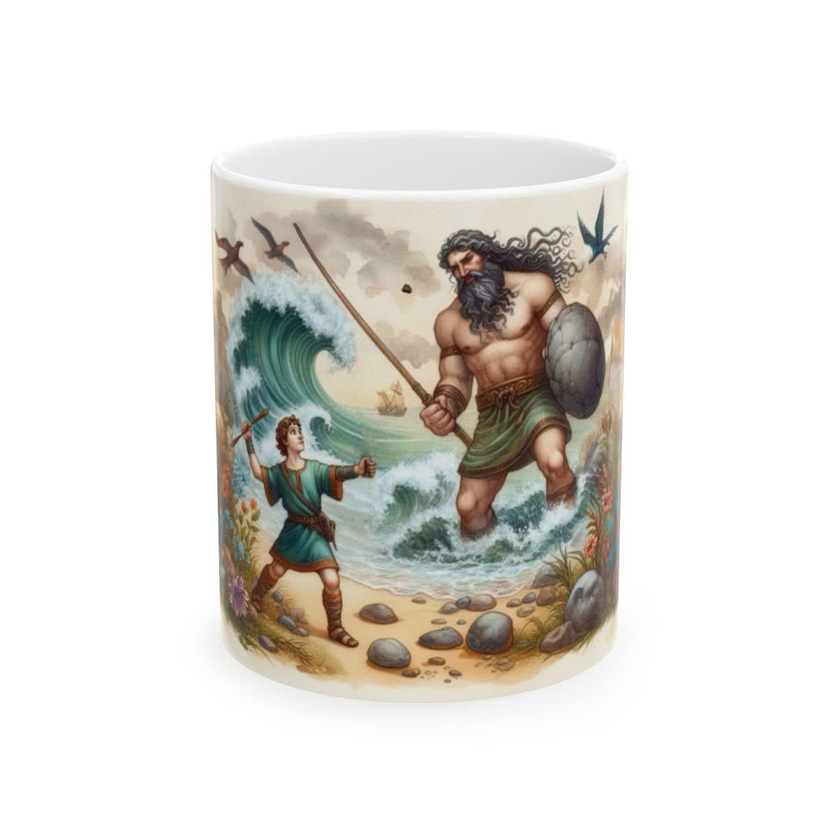 David and Goliath Mug