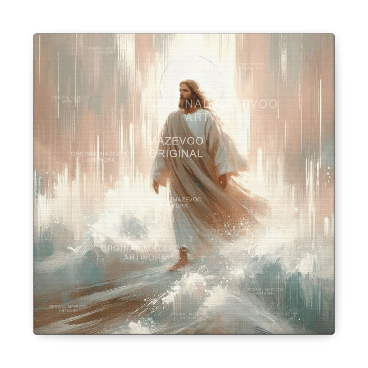 Jesus Walks on Water — Canvas Design III Canvas Wall Art