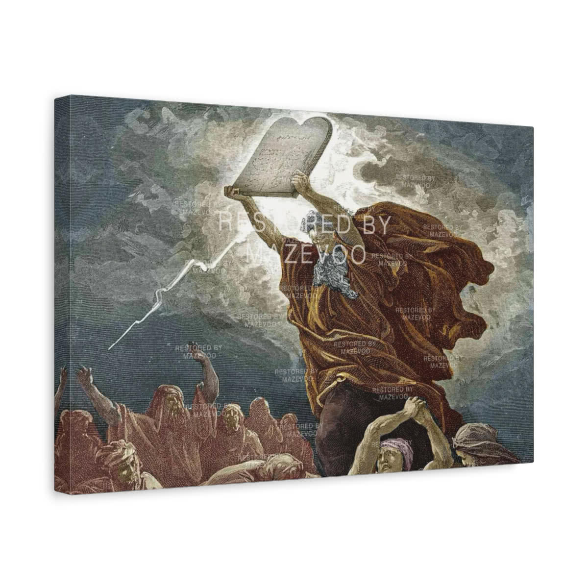 Moses with the Tablets Canvas Wall Art