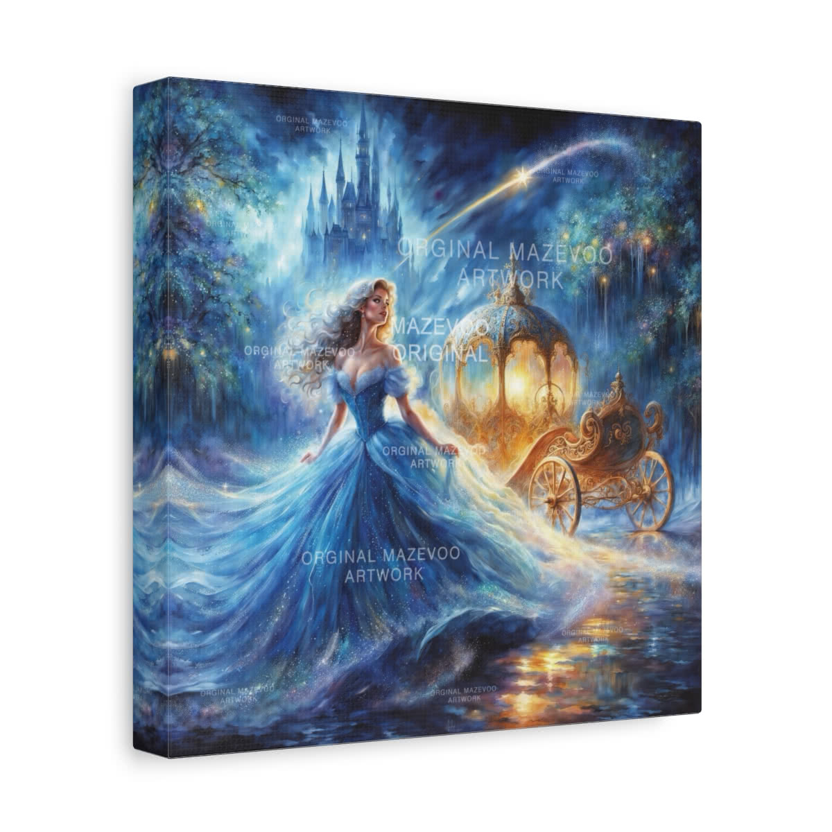 Cinderella: The Transformation Storybook Canvas Wall Art
