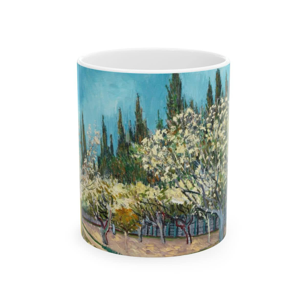 Orchard Bordered by Cypresses Mug – Vincent van Gogh