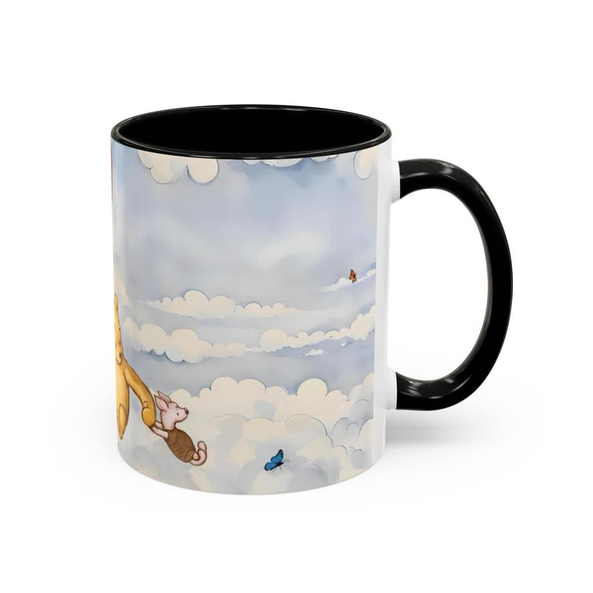 Pooh and Piglet Pink Balloon Mug