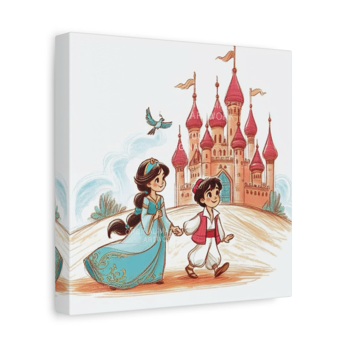 Aladdin: Prequel of Friendship Storybook Canvas Wall Art