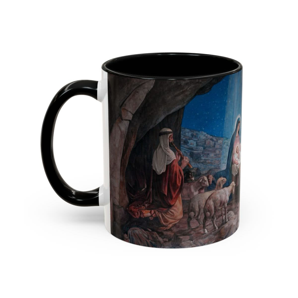 19th-Century Nativity Mug