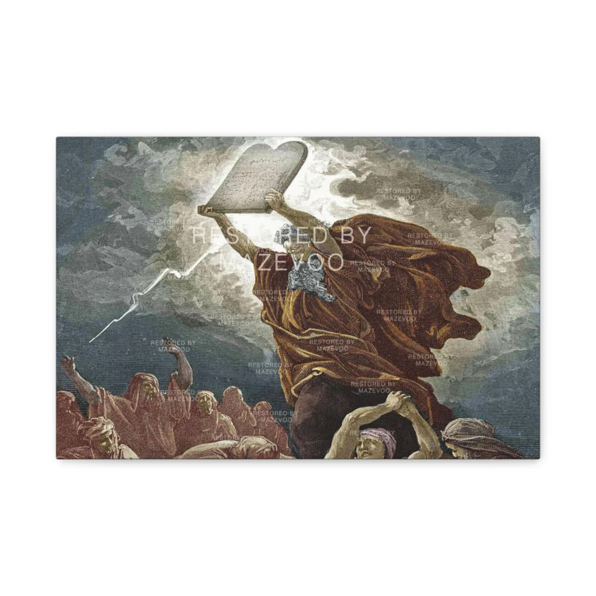Moses with the Tablets Canvas Wall Art