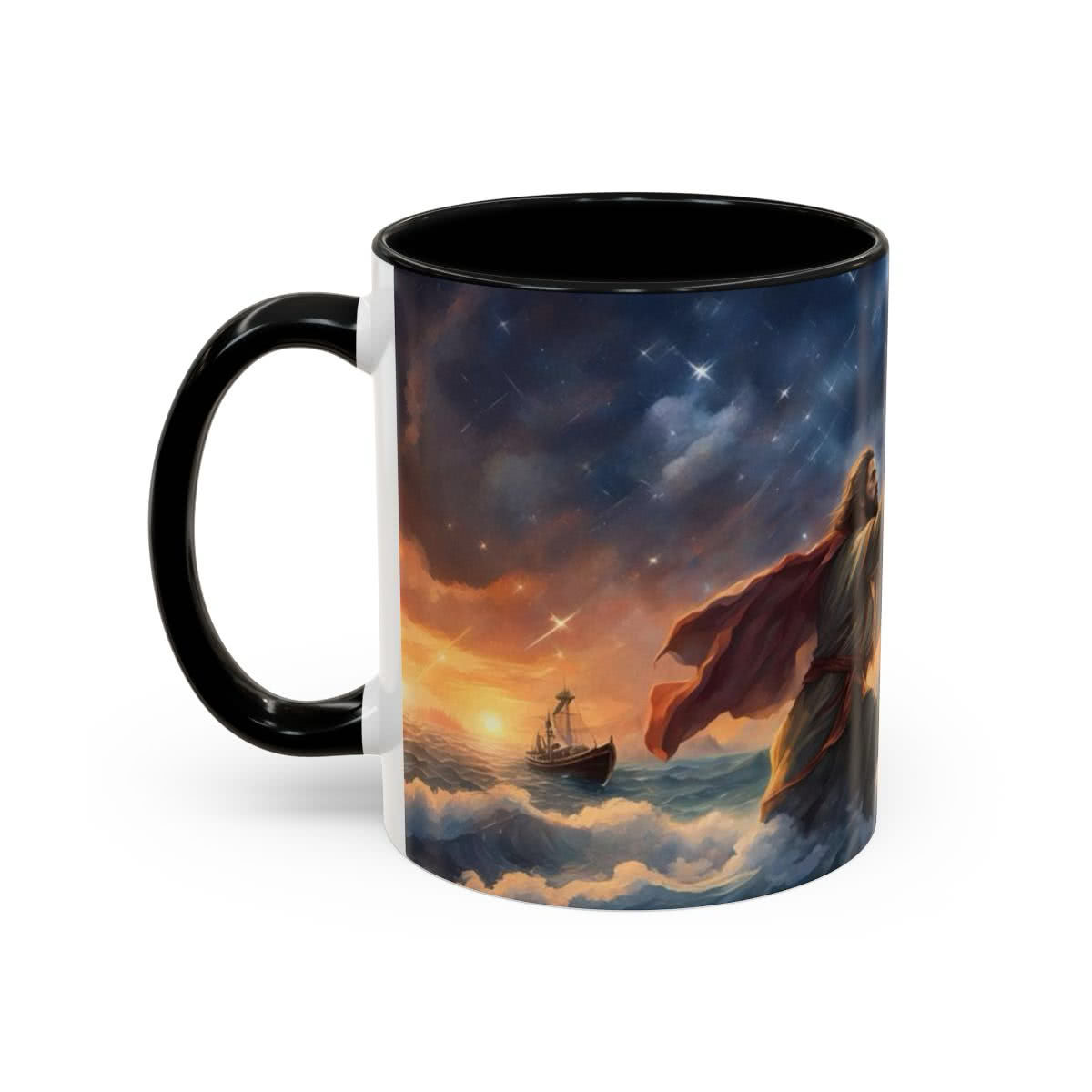 Jesus Walks on Water with Peter Mug
