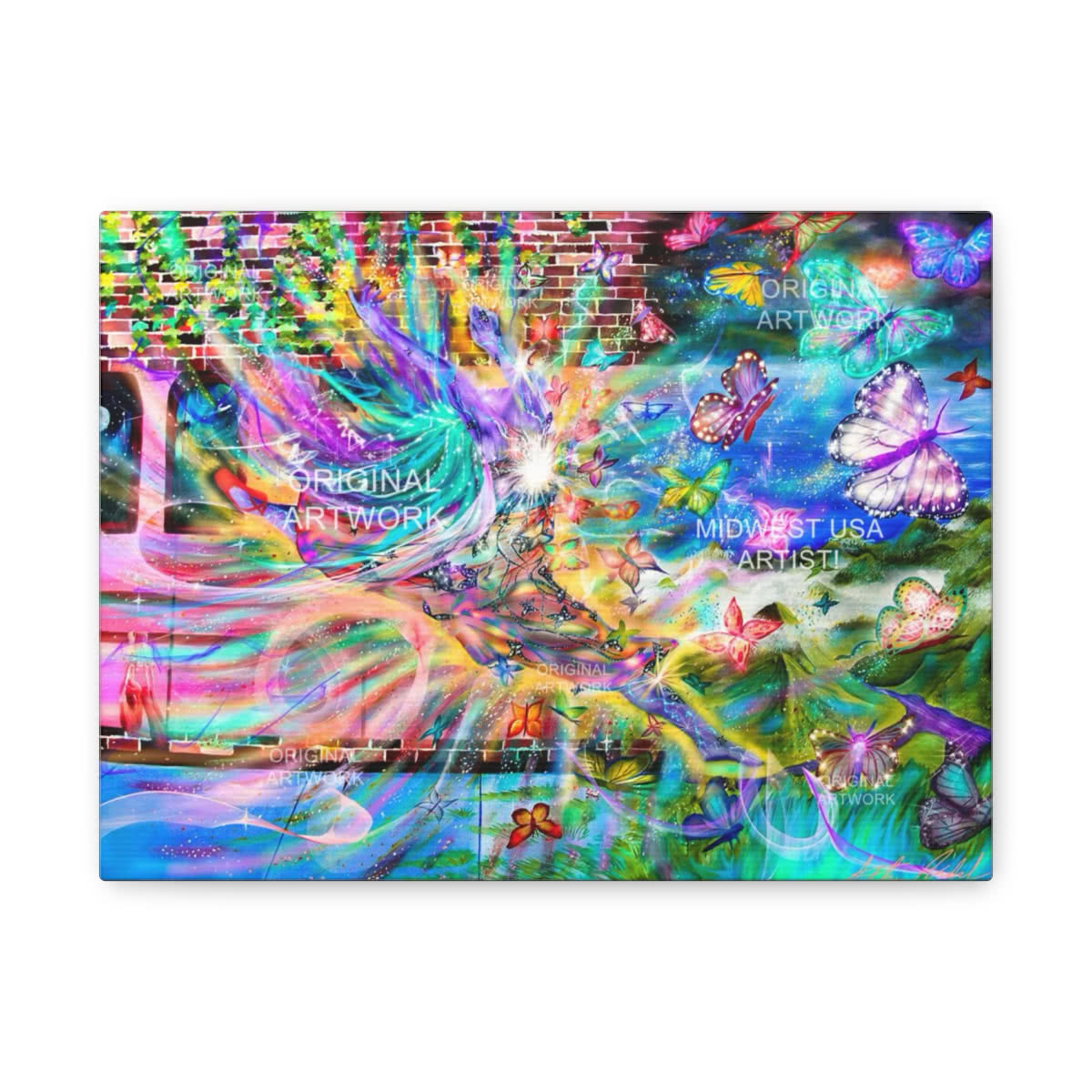 Butterfly Ballet Fantasy Canvas Wall Art