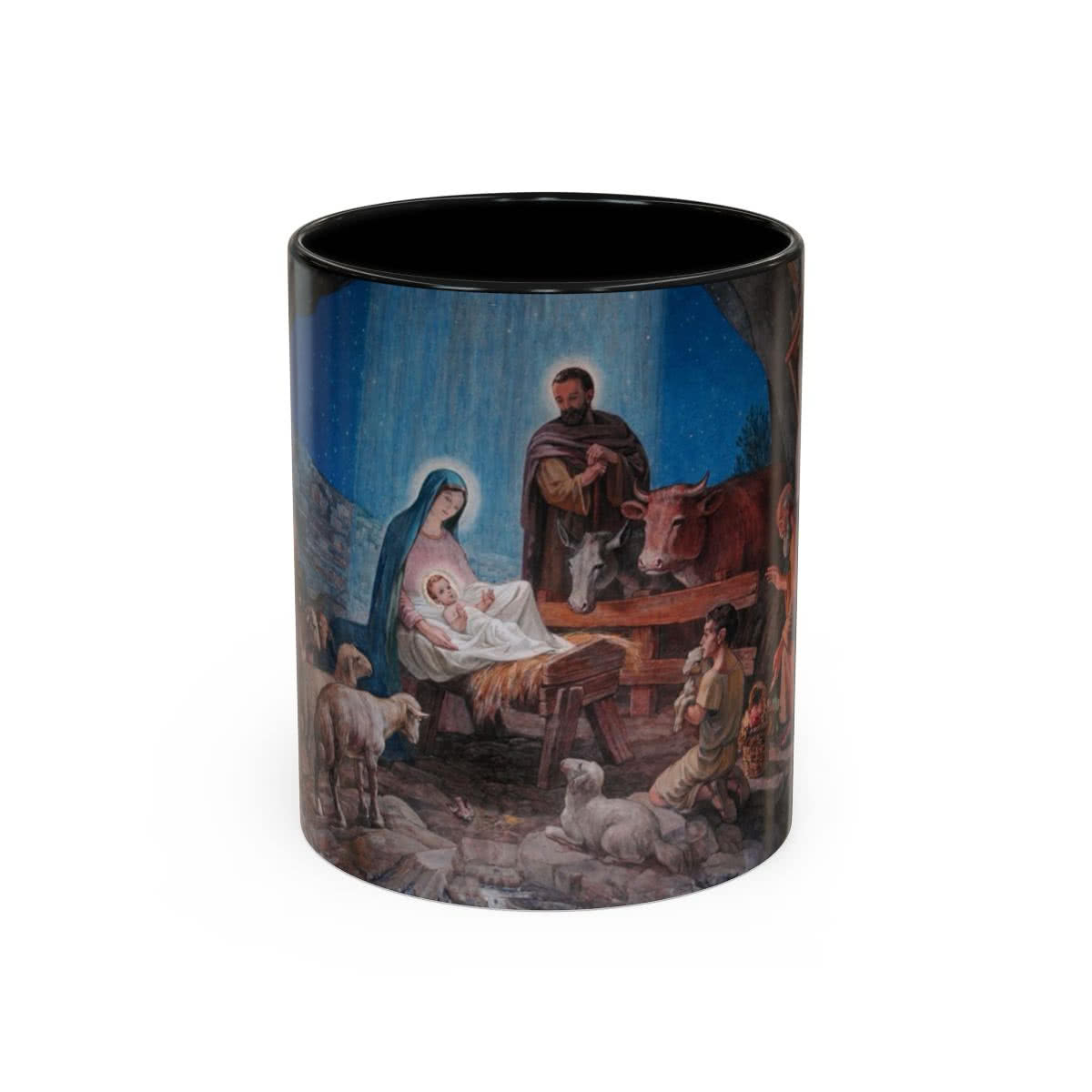 19th-Century Nativity Mug