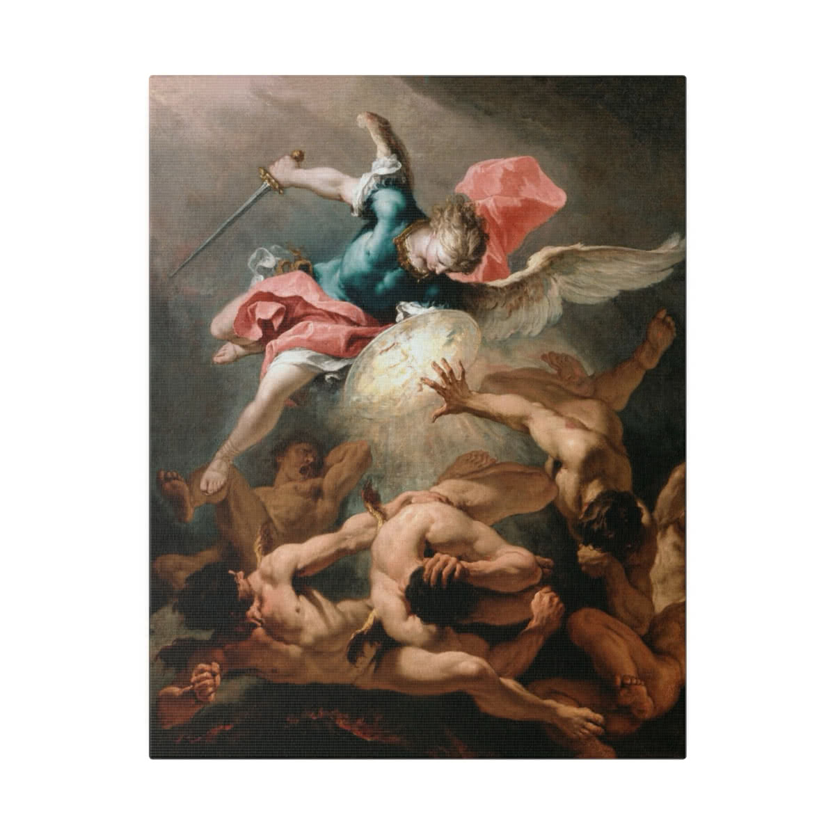 The Fall of the Rebel Angels Canvas Wall Art
