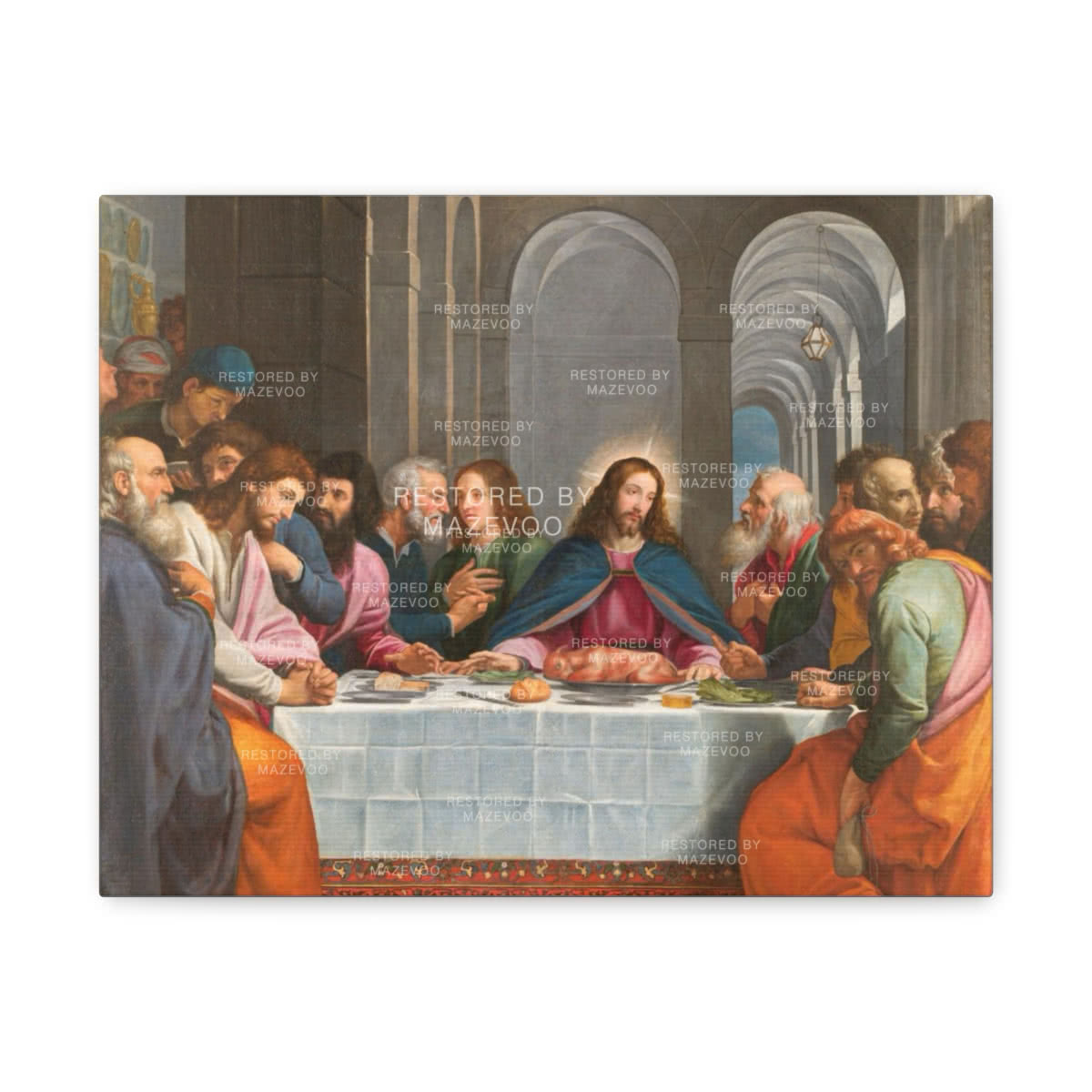 The Last Supper (1605) Canvas Wall Art