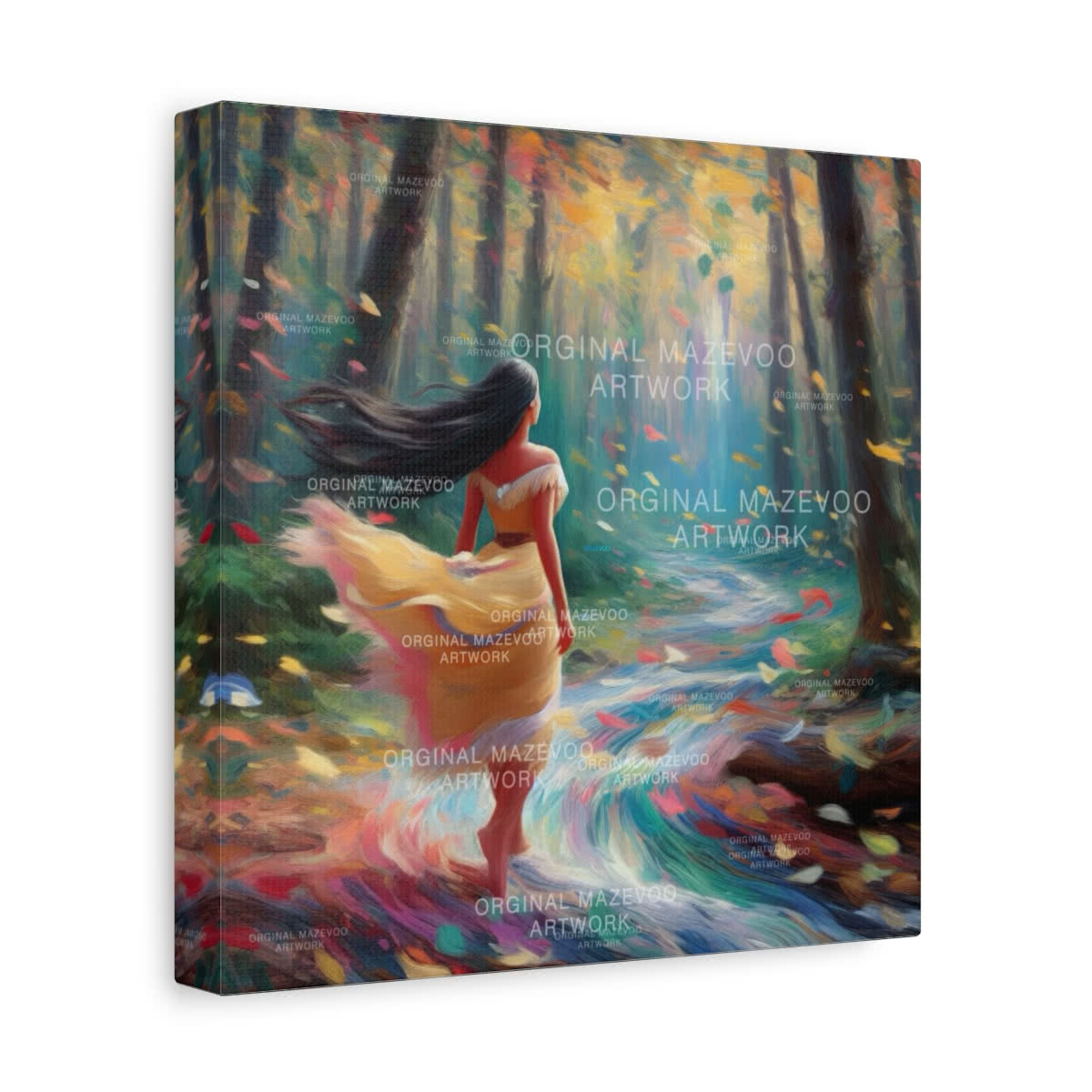 Pocahontas: Nature's Harmony Storybook Canvas Wall Art