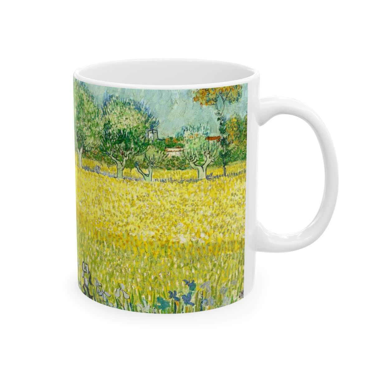 Field with Flowers near Arles Mug – Vincent van Gogh